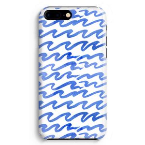 Blauwe golven: iPhone 8 Plus Volledig Geprint Hoesje