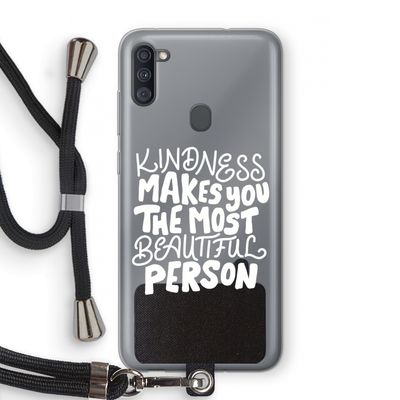The prettiest: Samsung Galaxy A11 Transparant Hoesje met koord