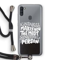 The prettiest: Samsung Galaxy A11 Transparant Hoesje met koord