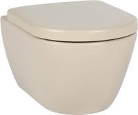 Saqu Poma hangtoilet Swirlflush mat beige