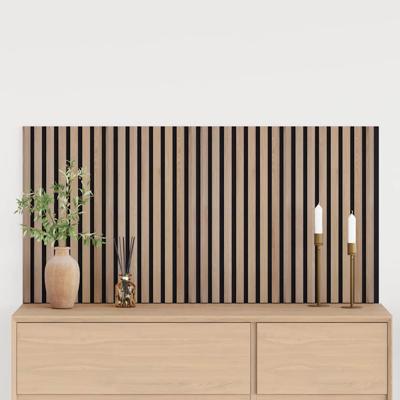 Akoestische wandpanelen 2 st latten 60,5x60 cm eikenfineer