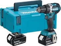 Makita ddf484rtj 18v boor-/schroefmachine koolborstelloos 5,0 ah accu (2 st), snellader, mbox