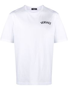 Versace t-shirt Milano Stamp en coton - Blanc