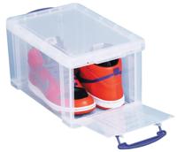 Really Useful Box opbergdoos 14 liter met opening aan de voorkant, transparant Really Useful Box opbergdoos 14 liter met opening aan de voorkant, transparant