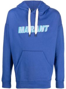 MARANT hoodie à logo imprimé - Bleu