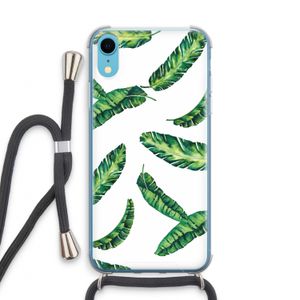 Lange bladeren: iPhone XR Transparant Hoesje met koord