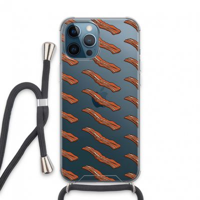 Bacon to my eggs #2: iPhone 13 Pro Max Transparant Hoesje met koord