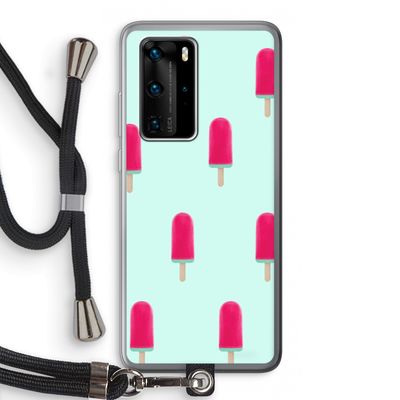 Waterijsje: Huawei P40 Pro Transparant Hoesje met koord