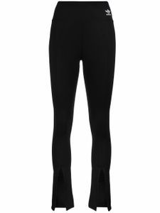 adidas pantalon skinny évasé à fentes - Noir