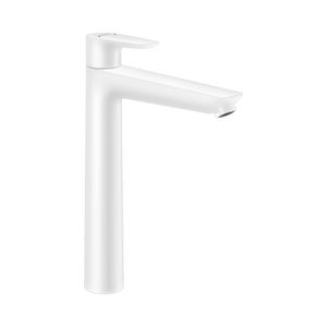 Hansgrohe Wastafelmengkraan Talis E 240 Eengreeps met Trekwaste Mat Wit