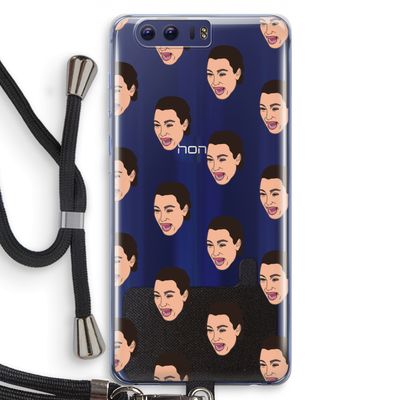 Ugly Cry Call: Honor 9 Transparant Hoesje met koord
