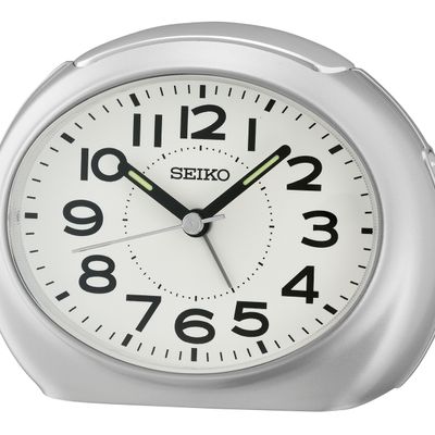 Seiko QHE193S Wekker Kunststof goudkleurig-wit 8,8 x 11,2 x 6,8 cm