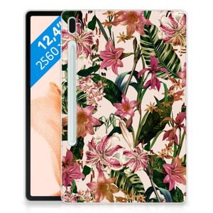 Samsung Galaxy Tab S7FE Siliconen Hoesje Flowers