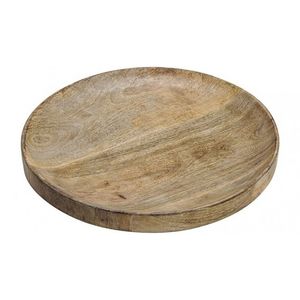 Luxe houten serveerplank/dienblad rond 30 cm