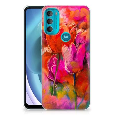 Smartphone hoesje Motorola Moto G71 5G Tulips
