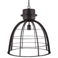 Hanglamp Ingmar Scandinavisch 45 cm 1 Lichts Mat Zwart - thumbnail