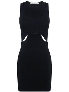 Dion Lee robe courte à détails de découpes - Noir