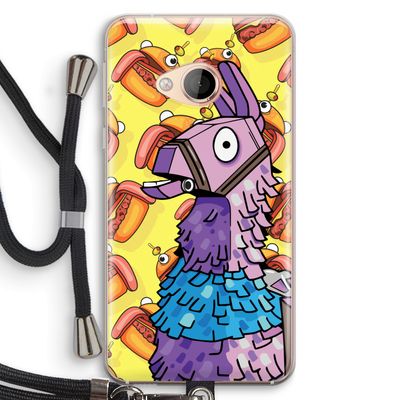 Loot Burger: HTC U Play Transparant Hoesje met koord