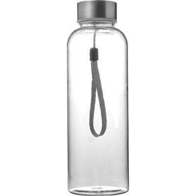 Drinkfles - lekvrij - 500 ml - transparant - waterfles - BPA-vrij - bidon - RVS dop