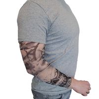 Carnaval verkleed mouwen - Tattoo sleeves skulls - 2x - getatoeerde armen - volwassenen