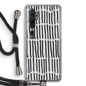 Moroccan stripes: Xiaomi Mi Note 10 Pro Transparant Hoesje met koord