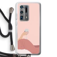 Wine: Huawei P40 Pro Plus Transparant Hoesje met koord