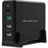Conceptronic OZUL01B oplader voor mobiele apparatuur Zwart Binnen
