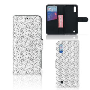 Samsung Galaxy M10 Telefoon Hoesje Stripes Dots