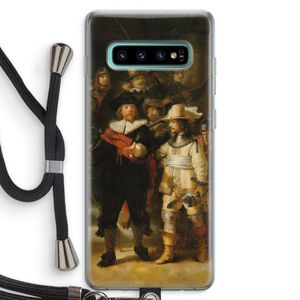 De Nachtwacht: Samsung Galaxy S10 Plus Transparant Hoesje met koord