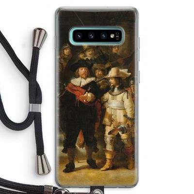 De Nachtwacht: Samsung Galaxy S10 Plus Transparant Hoesje met koord