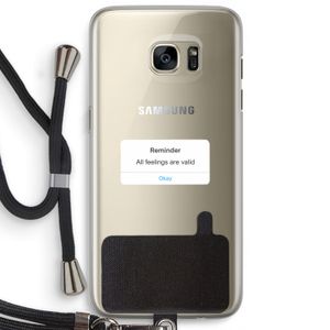 Reminder: Samsung Galaxy S7 Edge Transparant Hoesje met koord