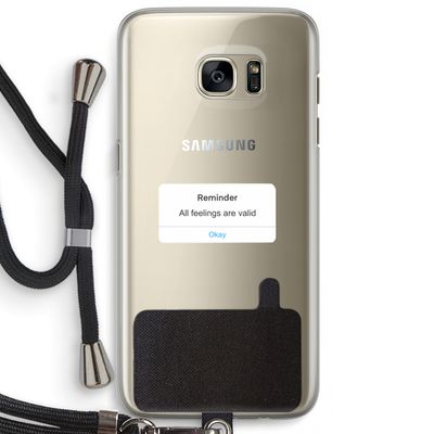 Reminder: Samsung Galaxy S7 Edge Transparant Hoesje met koord