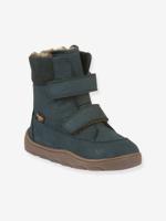 Blotevoetenlaarzen voor kinderen ZERU TEX WINTER BAREFOOT Froddo petrolblauw