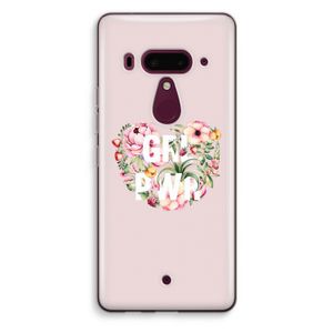 GRL PWR Flower: HTC U12+ Transparant Hoesje