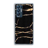 Gouden marmer: Oppo Find X3 Neo Transparant Hoesje