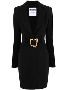 Moschino robe-blazer à taille ceinturée - Noir