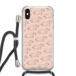Ponys: iPhone XS Max Transparant Hoesje met koord