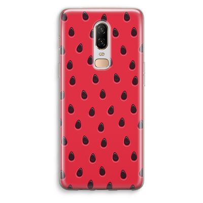 Watermelon: OnePlus 6 Transparant Hoesje
