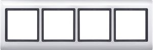 Merten Aquadesign afdekraam 4-voudig polarwit 400419