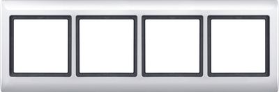 Merten Aquadesign afdekraam 4-voudig polarwit 400419