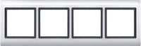 Merten Aquadesign afdekraam 4-voudig polarwit 400419