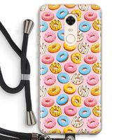 Pink donuts: Xiaomi Redmi 5 Transparant Hoesje met koord
