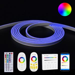 9 meter RGB neon led flex midi recht - complete set neon verlichting