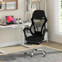 Ergonomische Bureaustoel met Netbespanning Draaibare Directiestoel Verstelbare Rugleuning Hoofdsteun Relaxfauteuil met Hoge Rugleuning