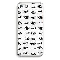 Eye pattern #2: iPhone 5 / 5S / SE Transparant Hoesje