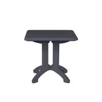 Grosfillex vega tafel 80x80cm antraciet