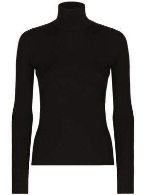 Dolce & Gabbana pull en cachemire à col roulé - Noir