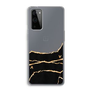 Gouden marmer: OnePlus 9 Pro Transparant Hoesje