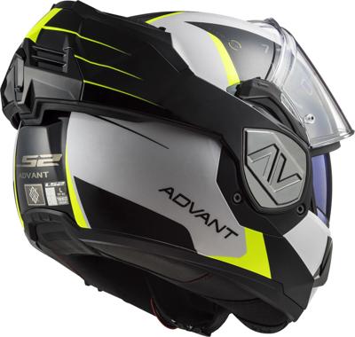 LS2 opklaphelm "ff906 advant codex" helmet ff906 adv. codex xs white/bl/yel.