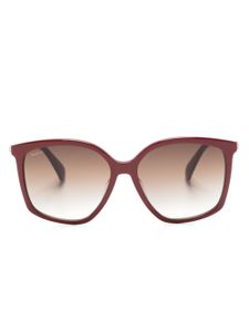 Max Mara Eyewear lunettes de soleil Jewel à monture papillon - Rouge